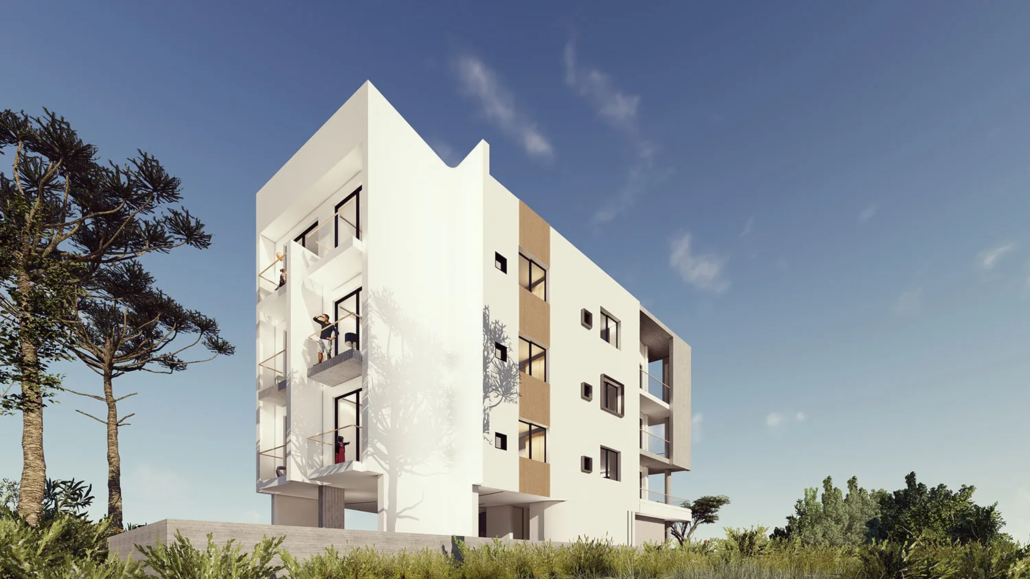 Residential Building on Top of a Hill
