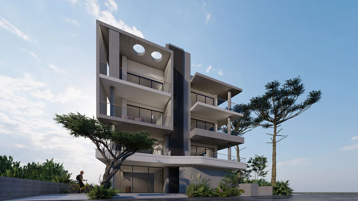 Residential Building on Top of a Hill